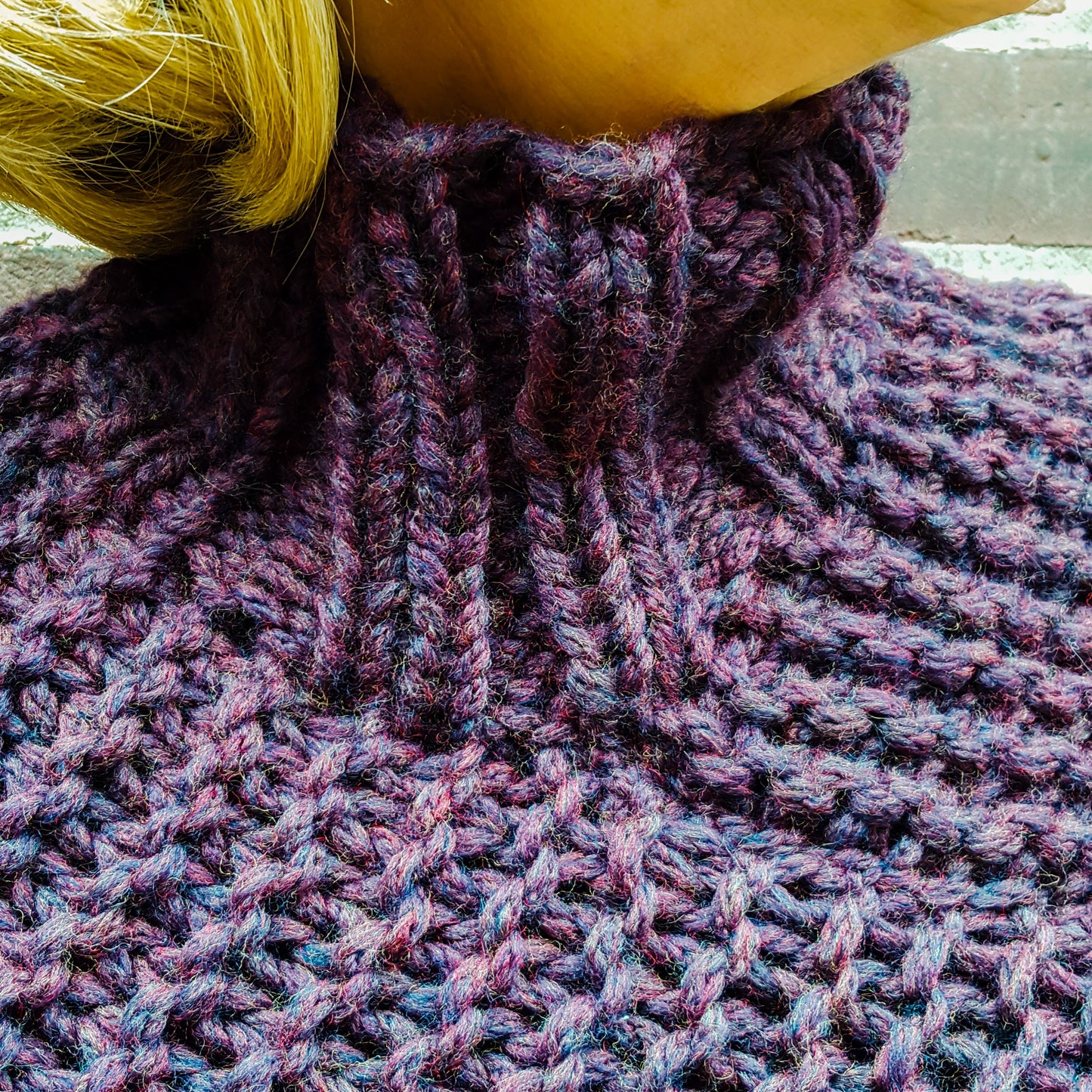 Tutleneck Chunky Poncho
