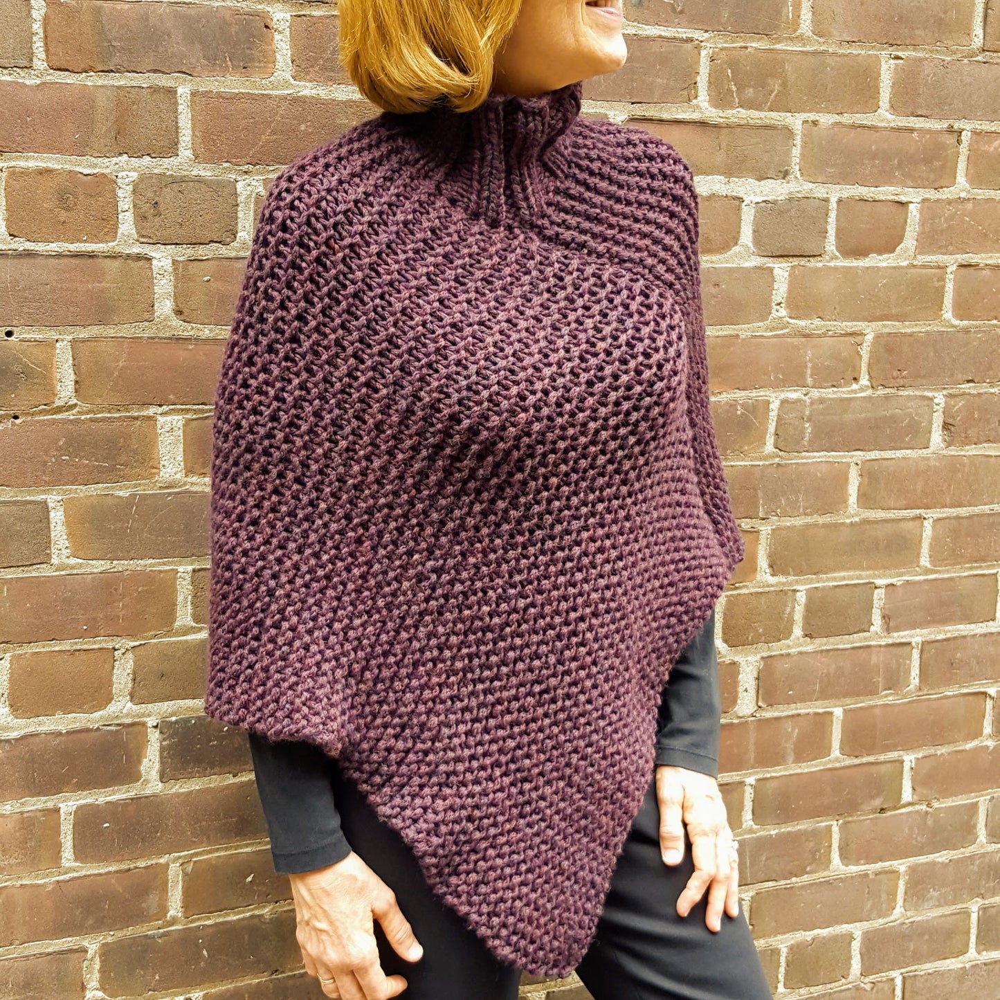 Tutleneck Chunky Poncho