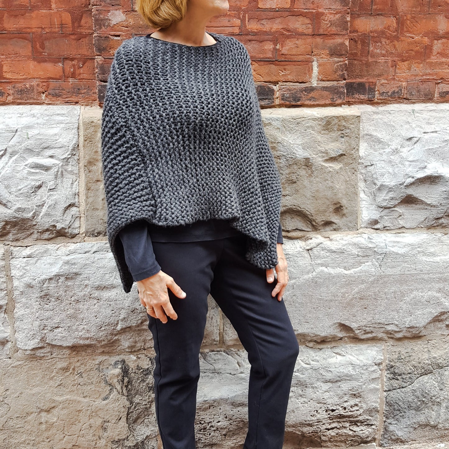 Tutleneck Chunky Poncho