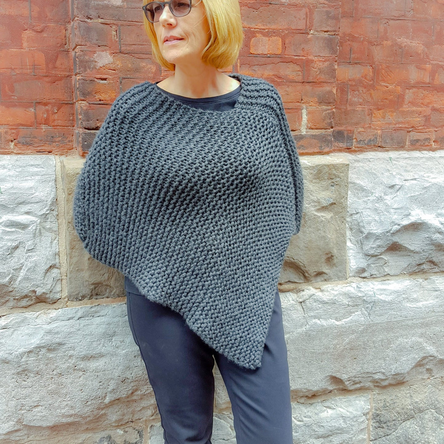 Tutleneck Chunky Poncho