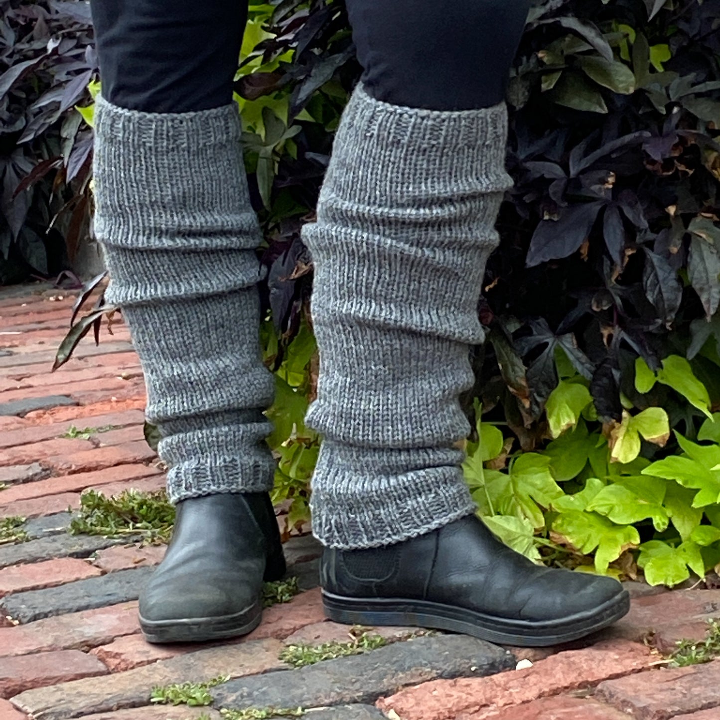 fvwitlyh Mg725 Snap on Leg Warmers Knitted Wool Like Boots Woolen